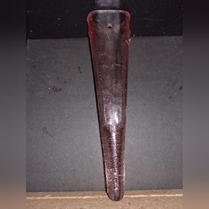 Depression Glass Vases Pink Wall Pocket Bird Design Vintage. 8.25” Tall.